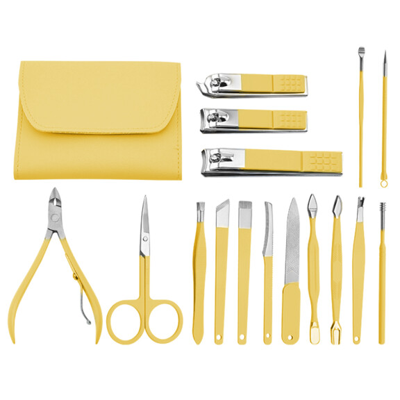 Set za manikuru, škare, škare za nokte, set za manikuru 42069-YELLOW