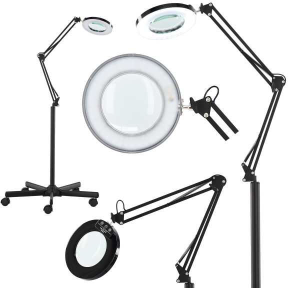 Lampa lupa kosmetisk dermatologisk 120 LED med stativ