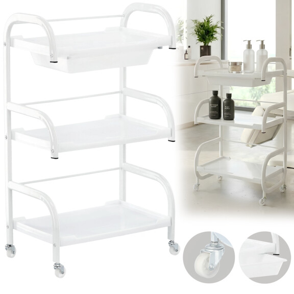 Assistent kosmetisk frisör till ST018 salongen - en universell vagn med hyllor och lådor på hjul