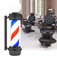Barber post plafond skylt lampa svart 88cm