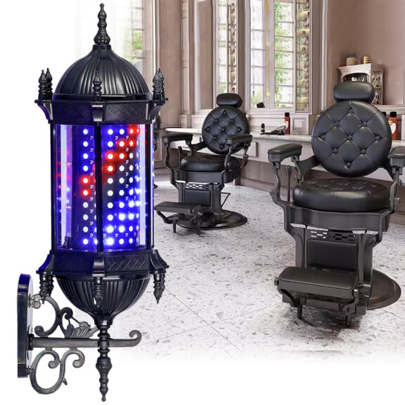 Barberarstång barberarplafond med lampa