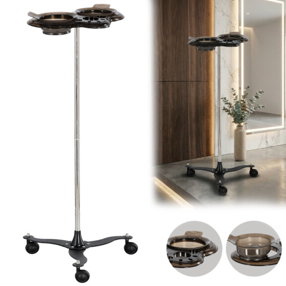 Frisörassistent vagn rullbord på hjul för färgning T0150-1 till skönhetsalongen bord på stativ