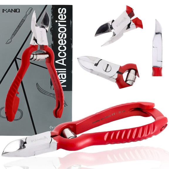 Tång tänger för tjocka inåtväxande naglar nagelband nagelklippare sax manikyr salong SPA röda