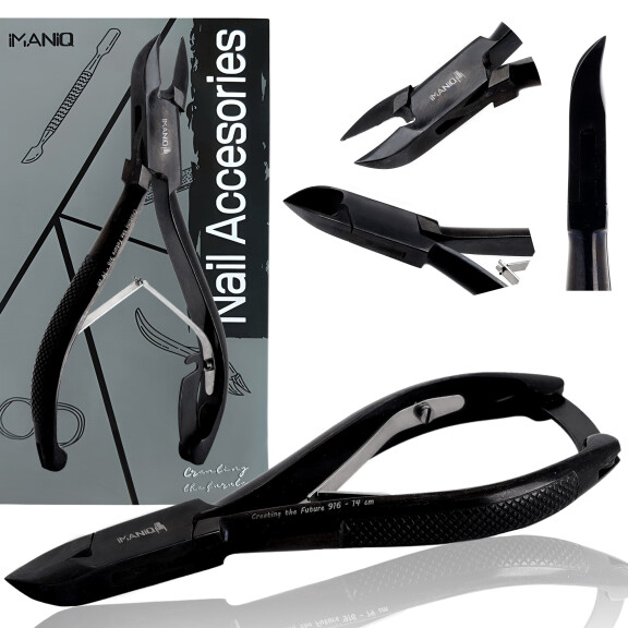 Tång för tjocka inåtväxande naglar nagelband nagelklippare sax manikyr salong SPA svart