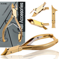 Tång tänger för tjocka inåtväxande naglar nagelband nagelklippare sax manikyr salong SPA guld