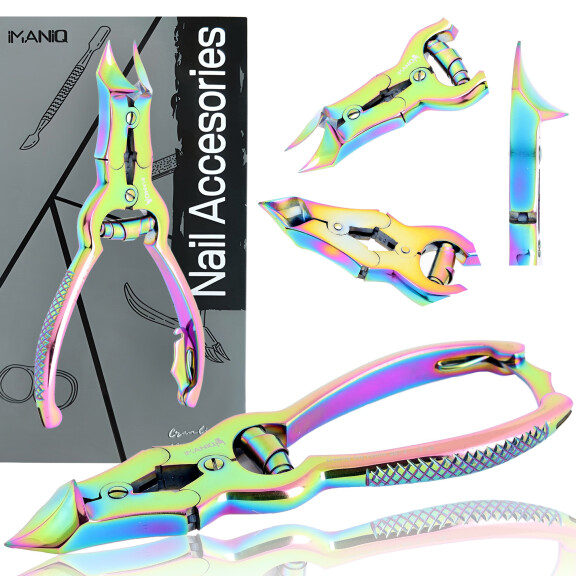 Tång tänger för tjocka inåtväxande naglar nagelband nagelklippare sax manikyr salong SPA flerfärgade