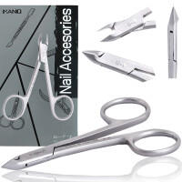 Nagelbandsklippare nagelklippare kosmetiska saxar manikyr SPA-salong silverfärgade
