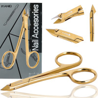 Nagelbandsklippare nagelklippare kosmetiska saxar manikyr salong SPA guld
