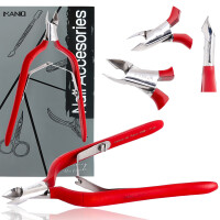 Tång tänger för tjocka inåtväxande naglar nagelband nagelklippare sax manikyr salong SPA röda