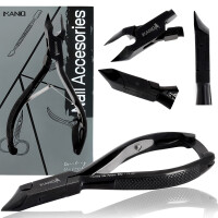 Nagelbandstång nagelklippare kosmetiska saxar manikyr SPA-salong svarta