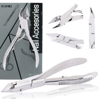 Nagelbandsklippare nagelklippare kosmetiska saxar manikyr SPA-salong silverfärgade
