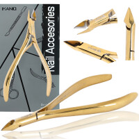 Nagelbandsklippare nagelklippare kosmetiska saxar manikyr salong SPA guld
