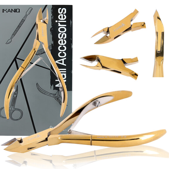 Nagelklippare nagelklippare saxar kosmetiska manikyr SPA guld