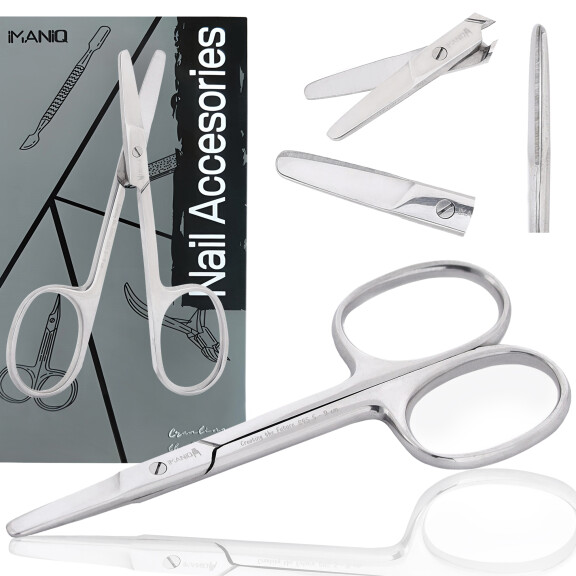 Nagelsax för nagelband raka blad kosmetisk manikyr pedikyr stål salong SPA silver
