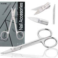 Nagelsax för nagelband raka blad kosmetisk manikyr pedikyr stål salong SPA silver