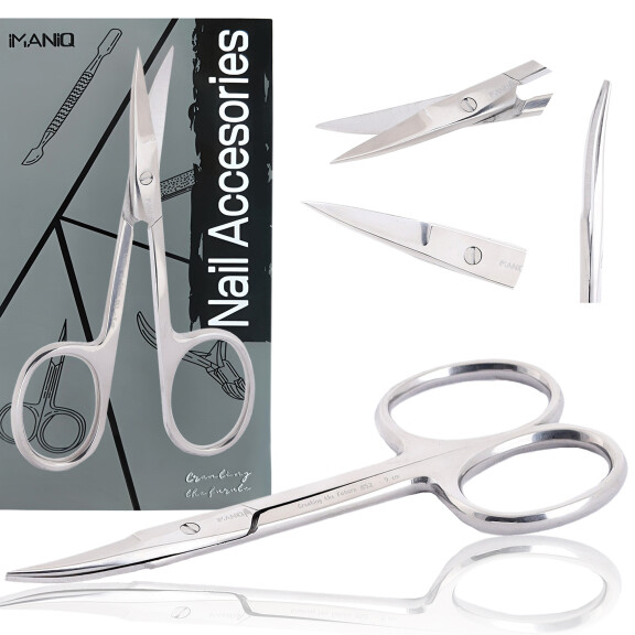 Nagelsax för nagelband raka blad kosmetisk manikyr pedikyr stål salong SPA silver