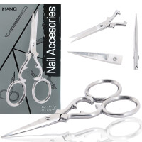 Nagelsax för nagelband raka blad kosmetisk manikyr pedikyr stål salong SPA silver