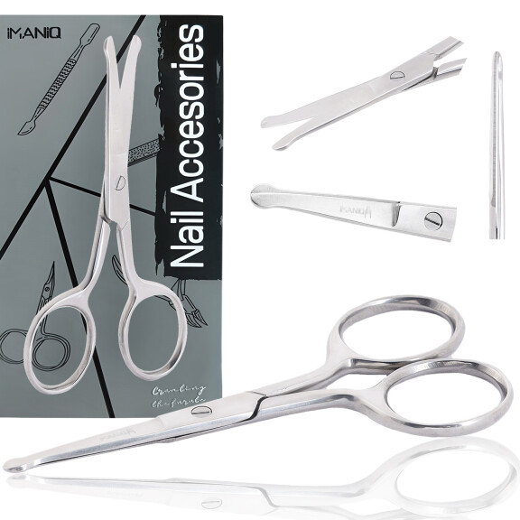 Nagelsax för nagelband raka blad kosmetisk manikyr pedikyr stål salong SPA silver