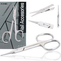 Nagelsax för nagelband raka blad kosmetisk manikyr pedikyr stål salong SPA silver