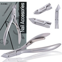 Nagelbandsklippare nagelklippare kosmetiska saxar manikyr SPA-salong silverfärgade