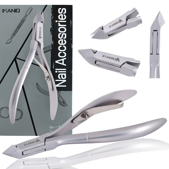Nagelbandsklippare nagelklippare kosmetiska saxar manikyr SPA-salong silverfärgade