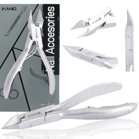 Nagelbandsklippare nagelklippare kosmetiska saxar manikyr SPA-salong silverfärgade