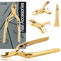 Nagelbandsklippare nagelklippare kosmetiska saxar manikyr salong SPA guld