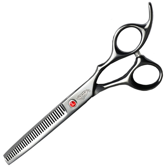 GEPARD Degazörsaxar högerhänta groomers 6,5 offset frisörsaxar för klippning av hår för salong linje Superior