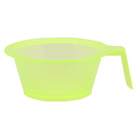 Hårskål med färgningshandtag för att blanda färg grön