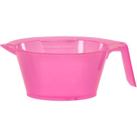 Hårskål med handtag för färgning för att blanda färg rosa
