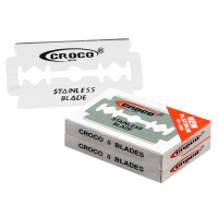 Set rakblad Croco 10-pack hållbara precision barberblad för traditionell rakning traditionella blad