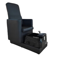 Klassisk kosmetisk stol med hydromassage för pedikyr för SPA-salong svart
