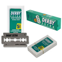 Paket med 10 Derby-blad hållbara och precisa rakblad för traditionell rakning