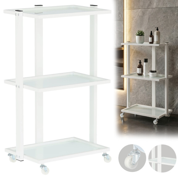 Kosmetisk frisörassistent till salongen ST027B universell vagn med tre hyllor