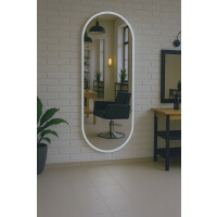 Frisörkonsol barberkonsol frisörspegel LED 170x70 PRO akryl