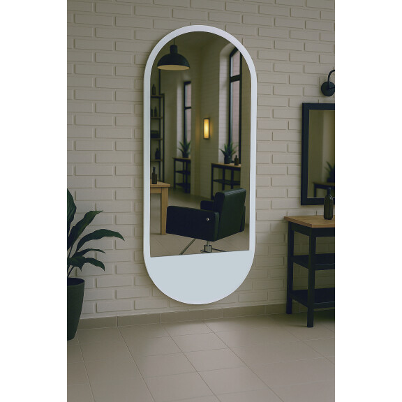 Frisörkonsol barberkonsol frisörspegel LED 200x80 PRO akryl