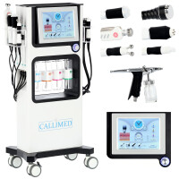Hydradermabrasion rengöring vatteninfusion syre 6-i-1 hydradermabrasion vätskor + PREMIUM OXY Co2 RF