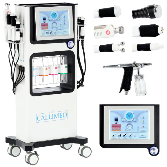 Hydradermabrasion rengöring vatteninfusion syre 6-i-1 hydradermabrasion vätskor + PREMIUM OXY Co2 RF