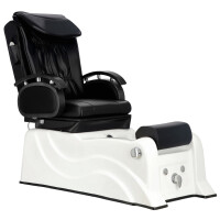 Elektrisk skönhetsstol med fotpedikyrmassage för en SPA-salong svart