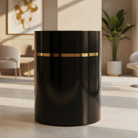 Frisörbord lackerad Elia 80 cm kosmetik för salong SPA-skåp svart