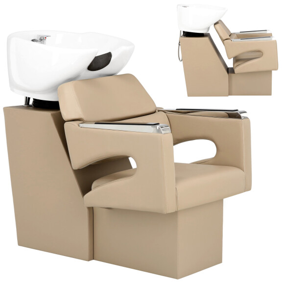 Frisörsalong barberare tvätt Gaja rörlig keramisk skål blandare kran handset