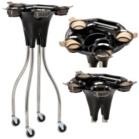 Frisörassistent vagn rullbord på hjul för färgning T0144-C till skönhetsalongen bord på stativ