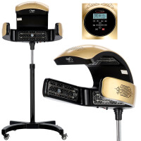 Infraröd frisörklimazon för att påskynda stärkande vårdbehandlingar för hår och för att återuppbygga färgning och permanentning i salongen