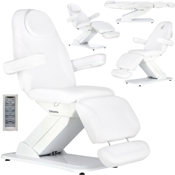 Elektrisk kosmetisk stol för kosmetiksalong pedikyr justering 4 hydraulcylindrar