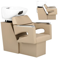 Frisörsalong barberare tvätt Gaja rörlig keramisk skål blandare kran handset