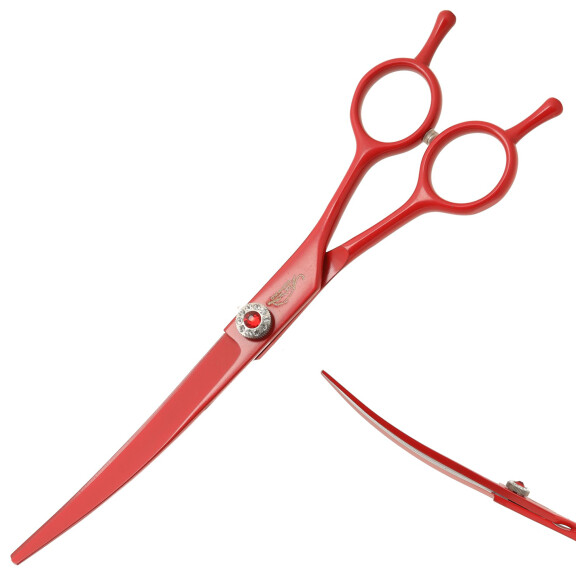 GEPARD Saxar högerhänta groomers 7,0 offset frisör saxar för hårklippning till salongen Superior linje