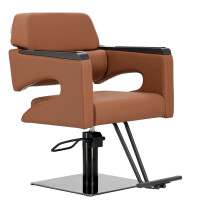 Stol frisör Gaja Brown hydrauliskt roterande fotstöd till frisörsalong frisörstol