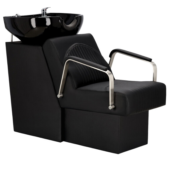 Tvätta tvättmaskin frisör barberare Mira till frisörsalong barber rörlig keramikskål armatur batteri duschmunstycke