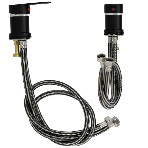 Blandare för frisörsalong standard svart E03-WP047-B