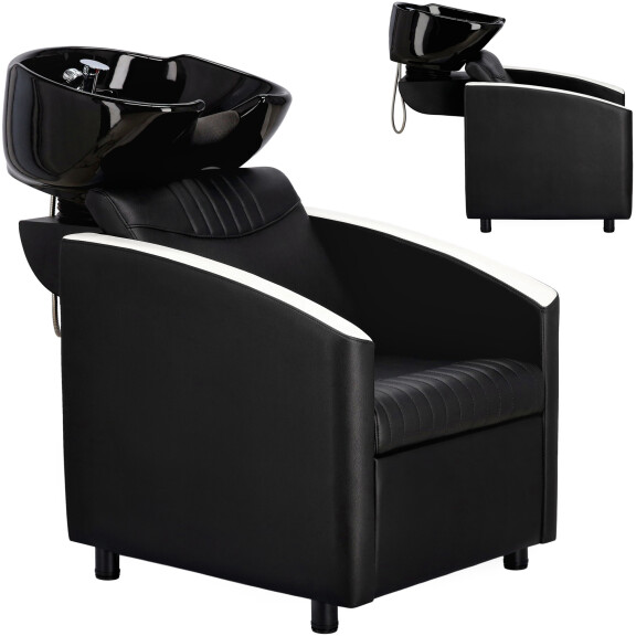 Biltvätt Barber Tvättmaskin Cruz För Barber Shop Keramisk skål Beslag Batterilur